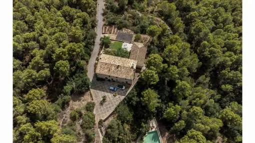 Finca with unobstructed views of the mountains and the sea in Andratx Finca with unobstructed views of the mountains and the sea in Andratx